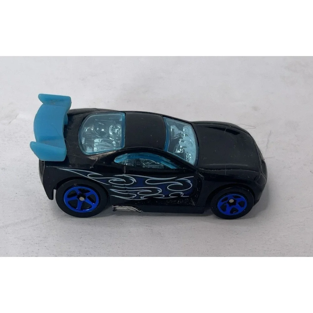 Hot Wheels Power Rage Hammer & Hoop Stunt 2008 1/64 Diecast Black‎ & Blue